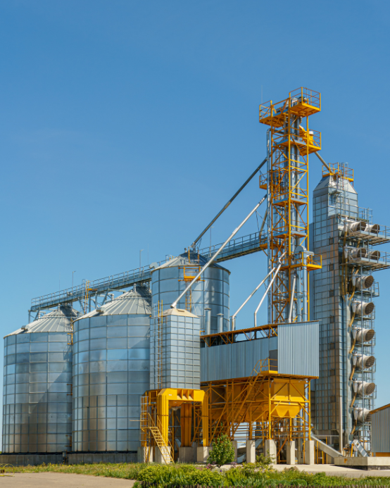 Industrial shed under construction